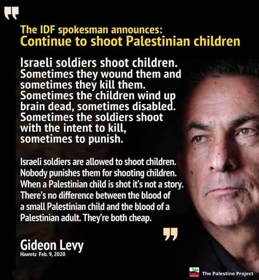 Israeli Defense Forces on Killing Palestinian Children